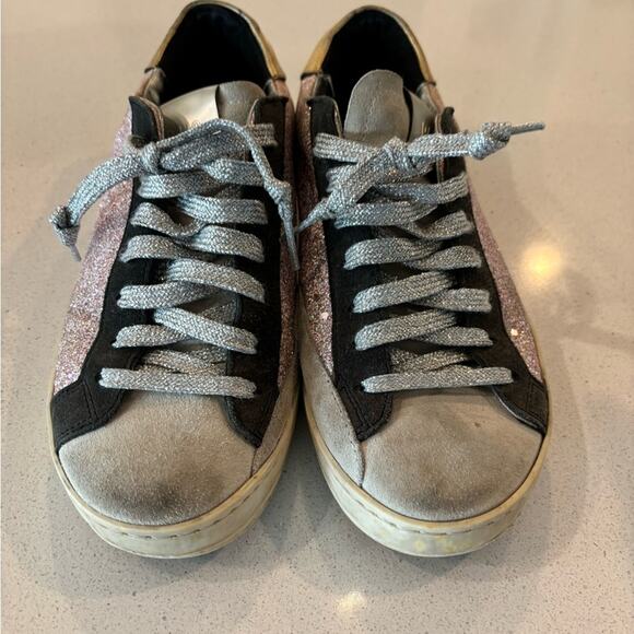 P448 Pink Glitter Sneakers size 37 - Picture 7 of 10